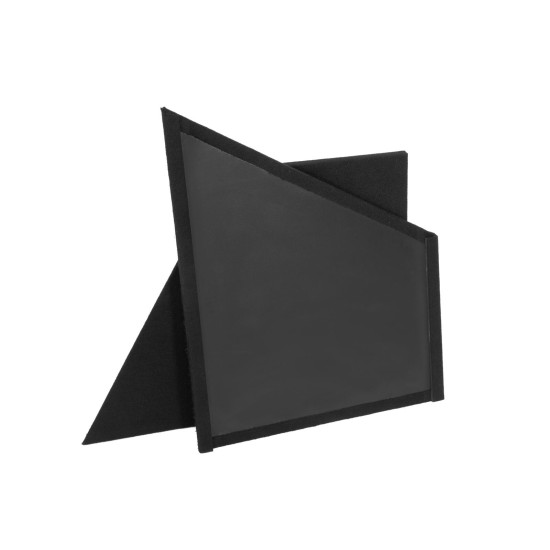 OMNITRONIC Tavolo DJ Portatile Curved: Stand Mobile per Eventi con Rivestimento Lavabile e Telaio in Acciaio