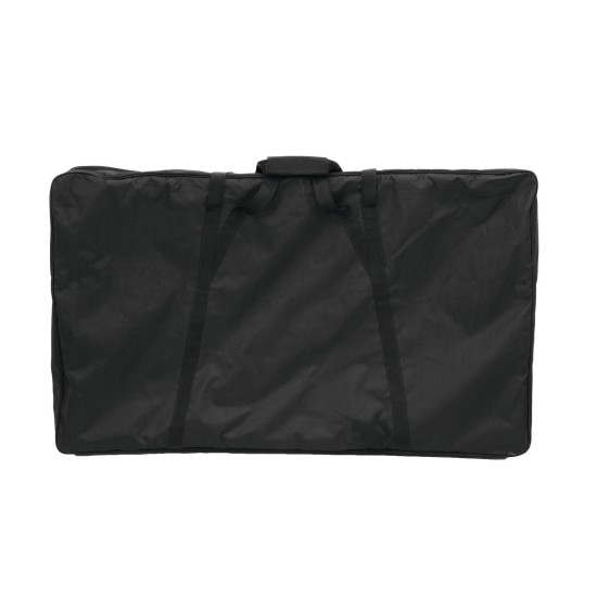 OMNITRONIC DJ Stand Portatile con Cover Traslucida - Struttura Pieghevole e Retroilluminazione LED