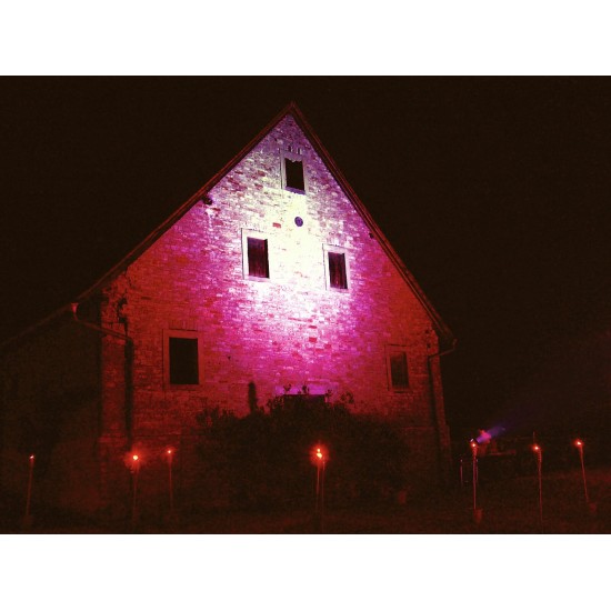 EUROLITE Proiettore LED da Esterno 150W WFL Argento - Illumina con Stile e Efficienza