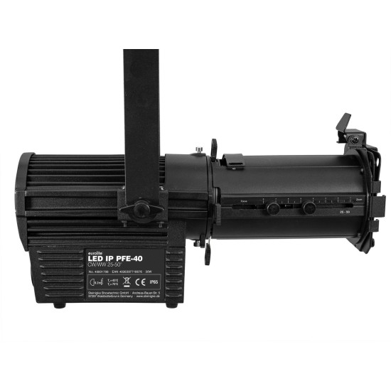 Proiettore LED EUROLITE IP65 40W COB con Zoom Variabile per Palchi ed Eventi