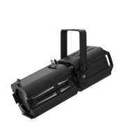 Spot profilato faro occhio di bue LED EUROLITE PFE-100 RGBW 100W Zoom 14-41 gradi DMX, followspot teatrale con diaframma scorrevole