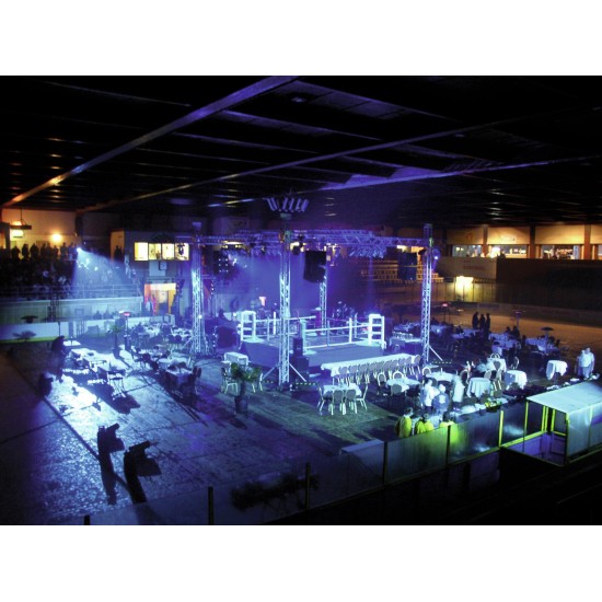 EUROLITE ML-64 GKV Multi Lens Spot Argento - Proiettore LED Professionale a Basso Consumo