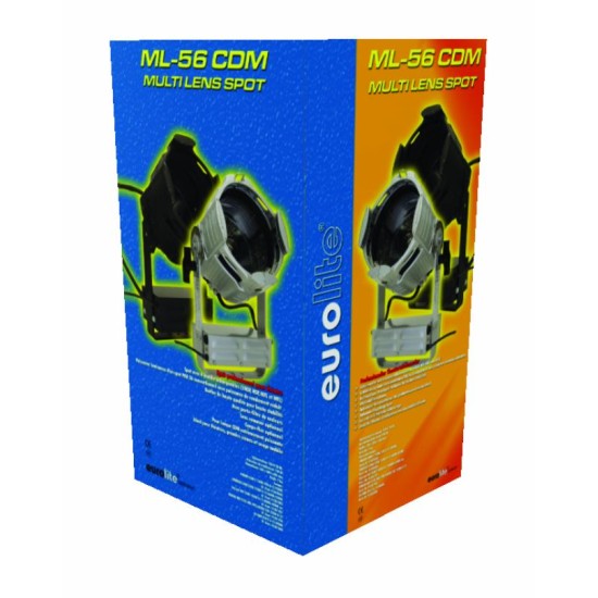 EUROLITE ML-56 CDM Multi Lens colore nero EUROLITE ML-56 CDM Multi Lens colore nero
