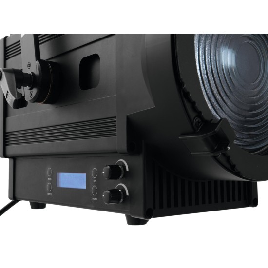 EUROLITE LED THA-250F: Proiettore Fresnel da Palco con Luce Calda 200W, CRI >90