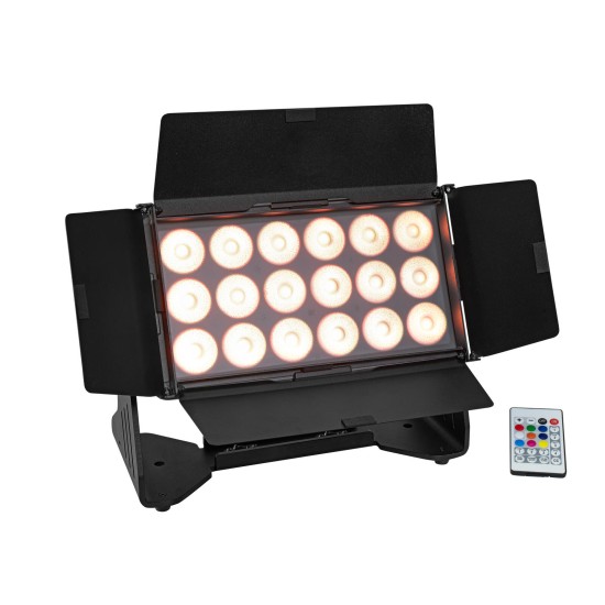 EUROLITE Multiflood IP 18x10W RGBW: Effetto Luce DMX, Wash CRMX per Illuminazione Scenografica