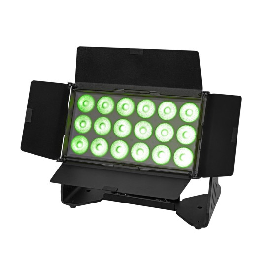EUROLITE Multiflood IP 18x10W RGBW: Effetto Luce DMX, Wash CRMX per Illuminazione Scenografica