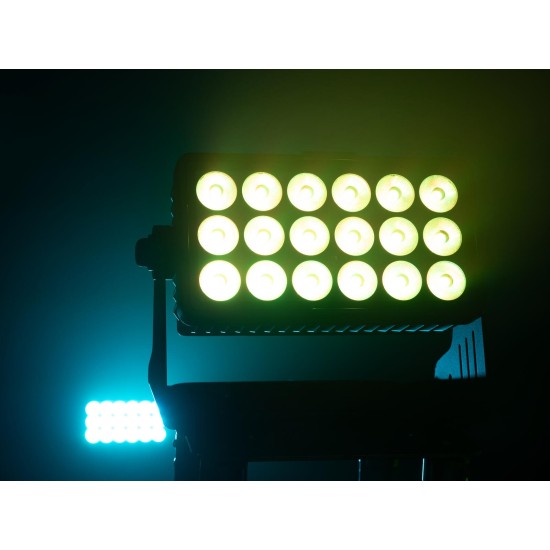 EUROLITE Multiflood IP 18x10W RGBW: Effetto Luce DMX, Wash CRMX per Illuminazione Scenografica
