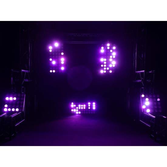 EUROLITE LED Pixel Matrix Panel 5x5 RGB/WW - Proiettore LED per Effetti di Luce DMX