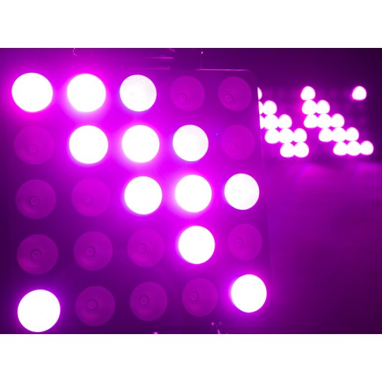 EUROLITE LED Pixel Matrix Panel 5x5 RGB/WW - Proiettore LED per Effetti di Luce DMX