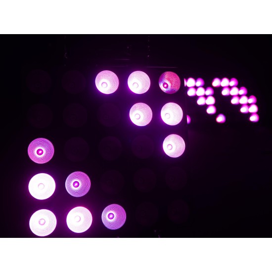 EUROLITE LED Pixel Matrix Panel 5x5 RGB/WW - Proiettore LED per Effetti di Luce DMX