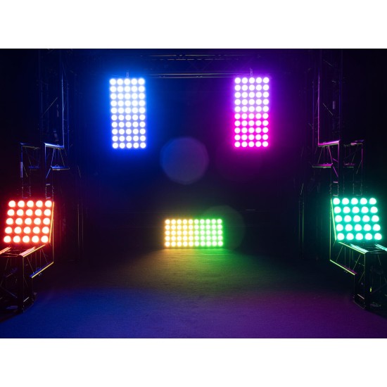 EUROLITE LED Pixel Matrix Panel 5x5 RGB/WW - Proiettore LED per Effetti di Luce DMX