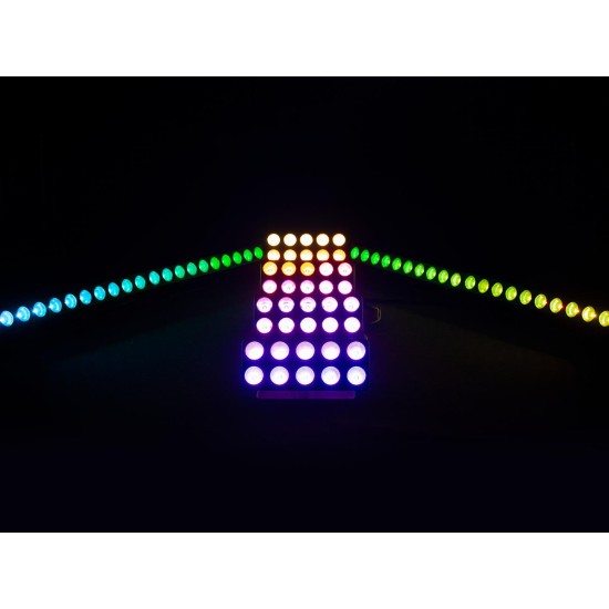 Pannello Eurolite LED Pixel Matrix 2x5 RGB/WW con Effetto Luce DMX e Controllo Pixel