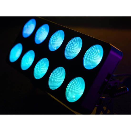 Pannello Eurolite LED Pixel Matrix 2x5 RGB/WW con Effetto Luce DMX e Controllo Pixel