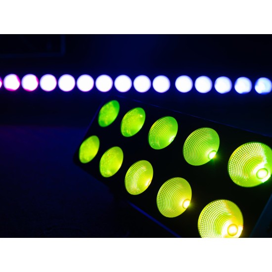Pannello Eurolite LED Pixel Matrix 2x5 RGB/WW con Effetto Luce DMX e Controllo Pixel