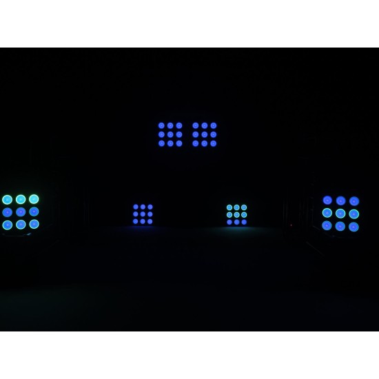 EUROLITE LED IP Atmo Blinder 9: Proiettore LED da Palco con Controllo Pixel