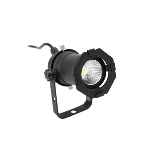 EUROLITE LED PAR-16 3CT Nero - Proiettore LED Dimmerabile con Raffreddamento Passivo e CRI Elevato