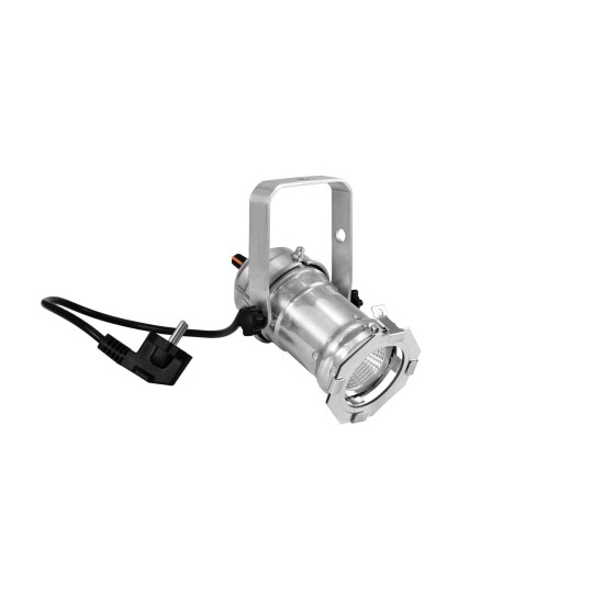 EUROLITE LED PAR-16 3CT Argento - Proiettore LED Dimmerabile con 3 Temperature di Colore e Alto CRI