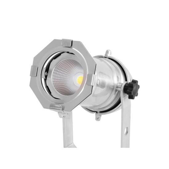 EUROLITE LED PAR-16 3CT Argento - Proiettore LED Dimmerabile con 3 Temperature di Colore e Alto CRI