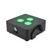 EUROLITE AKKU IP Flat Light 3 Nero - Proiettore LED da Palco Wireless con Effetto Luce DMX