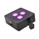 EUROLITE AKKU IP Flat Light 3 Nero - Proiettore LED da Palco Wireless con Effetto Luce DMX