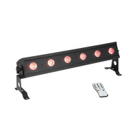 Eurolite Akku Bar-6 Barra LED RGBW Wireless a Batteria con Telecomando