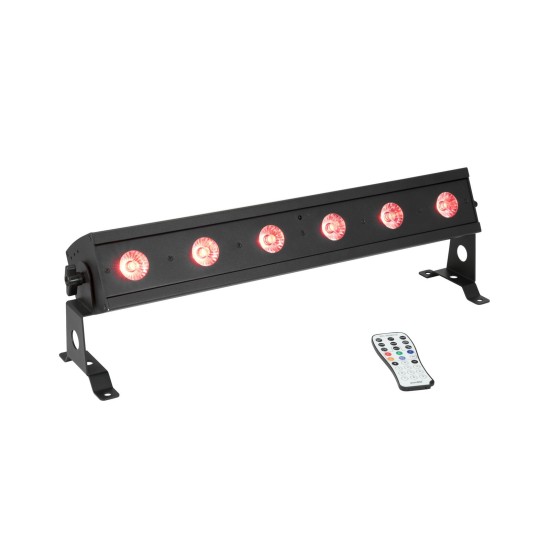 Eurolite Akku Bar-6 Barra LED RGBW Wireless a Batteria con Telecomando