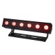 Barra LED Professionale EUROLITE AKKU IP BAR-6 QCL RGBW con QuickDMX e Telecomando IR