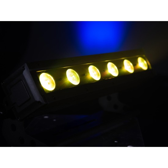 Barra LED Professionale EUROLITE AKKU IP BAR-6 QCL RGBW con QuickDMX e Telecomando IR