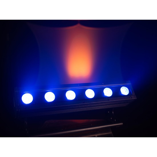 Barra LED Professionale EUROLITE AKKU IP BAR-6 QCL RGBW con QuickDMX e Telecomando IR