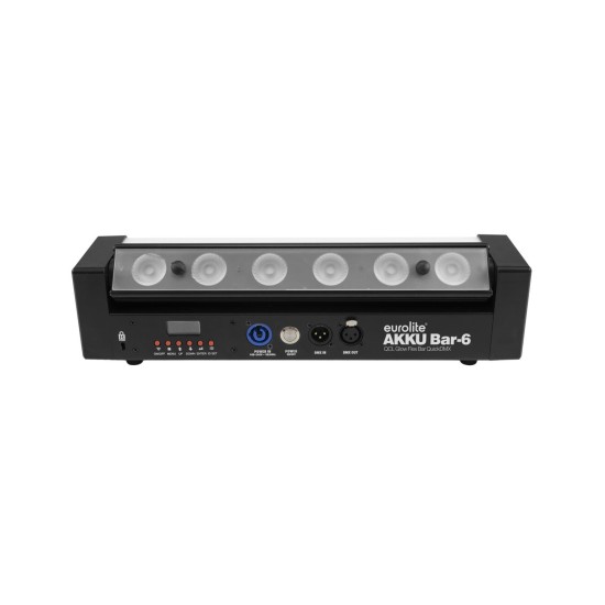 Barra LED a Batteria Eurolite AKKU Bar-6 Glow QCL con DMX Wireless e Effetti Luce Professionali
