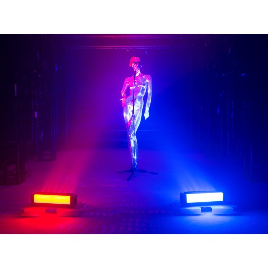 Barra LED a Batteria Eurolite AKKU Bar-6 Glow QCL con DMX Wireless e Effetti Luce Professionali