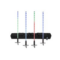 Set EUROLITE AKKU Slim Tube AIR: Tubo LED Effetto Luce DMX Wireless a Batteria