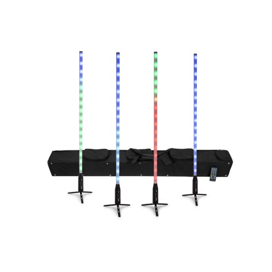 Set EUROLITE AKKU Slim Tube AIR: Tubo LED Effetto Luce DMX Wireless a Batteria