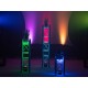 EUROLITE AKKU TL-3 QCL RGB+UV: Proiettore LED Trusslight a Batteria per Effetti di Luce Professionali