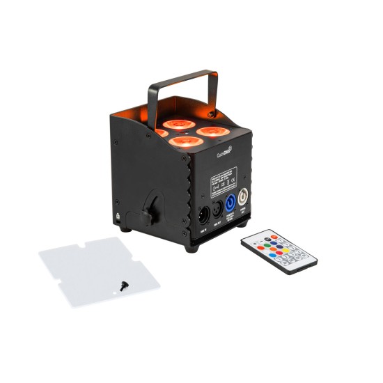 Proiettore LED EUROLITE AKKU UP-4 QCL Spot DMX Wireless per Eventi