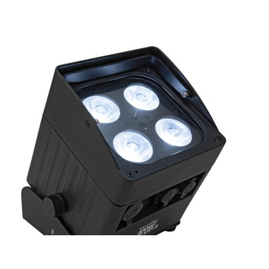 Proiettore LED EUROLITE AKKU IP UP-4 QCL Spot DMX Wireless per Eventi e Matrimoni