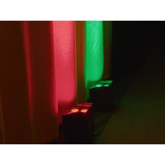 Proiettore LED EUROLITE AKKU IP UP-4 QCL Spot DMX Wireless per Eventi e Matrimoni