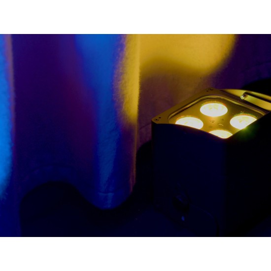 Proiettore LED EUROLITE AKKU IP UP-4 QCL Spot DMX Wireless per Eventi e Matrimoni