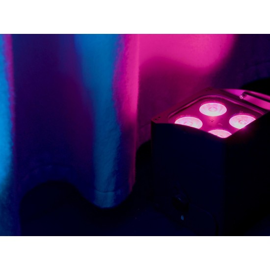 Proiettore LED EUROLITE AKKU IP UP-4 QCL Spot DMX Wireless per Eventi e Matrimoni
