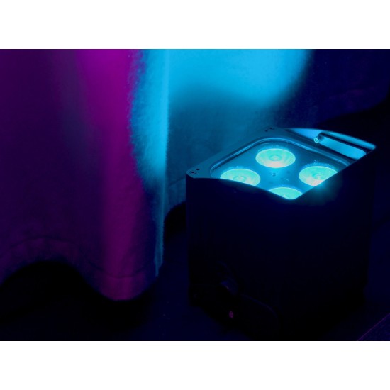 Proiettore LED EUROLITE AKKU IP UP-4 QCL Spot DMX Wireless per Eventi e Matrimoni