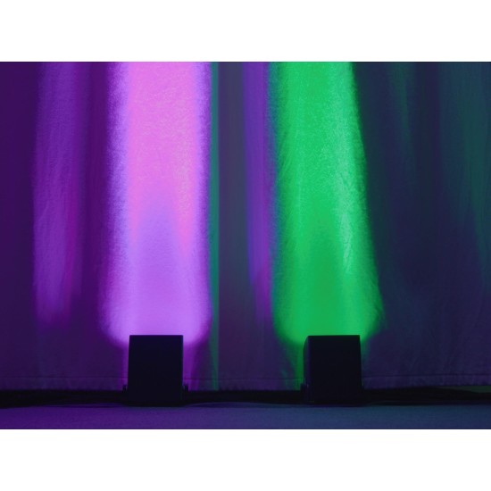 Proiettore LED EUROLITE AKKU IP UP-4 QCL Spot DMX Wireless per Eventi e Matrimoni