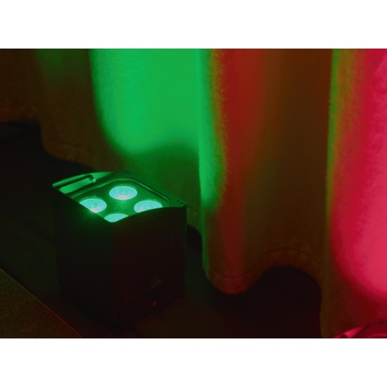 Proiettore LED EUROLITE AKKU IP UP-4 QCL Spot DMX Wireless per Eventi e Matrimoni