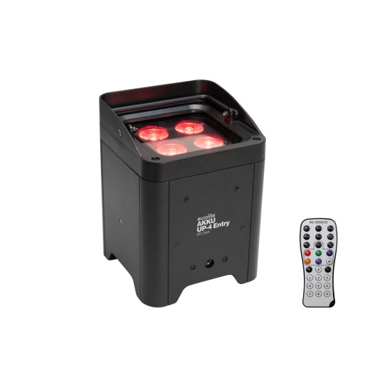 EUROLITE AKKU UP-4 Entry QCL Spot: Proiettore LED a Batteria per Eventi Professionali