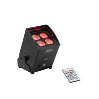 EUROLITE AKKU IP UP-4 Plus HCL Spot CRMX MK2 - Proiettore LED Professionale RGBWA+UV con Batteria e Controllo CRMX