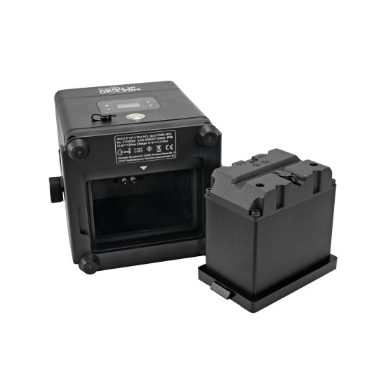 EUROLITE AKKU IP UP-4 Plus HCL Spot CRMX MK2 - Proiettore LED Professionale RGBWA+UV con Batteria e Controllo CRMX