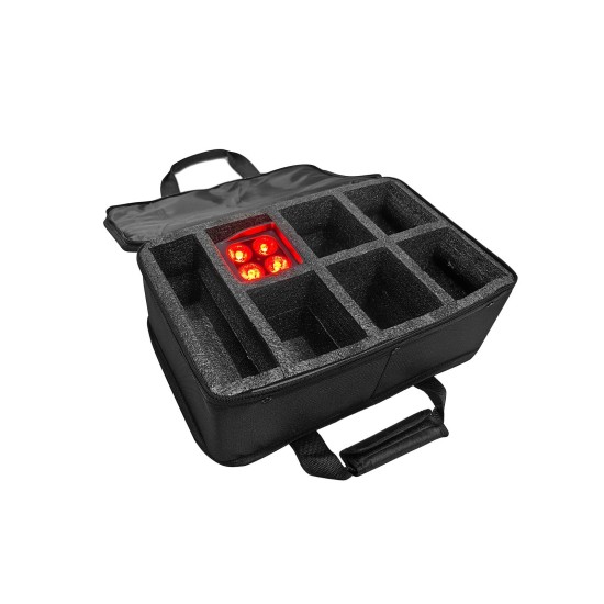 Borsa Eurolite in Nylon per 6 Fari AKKU Spot Mini IP UP-4 QCL MK2 - Resistente e Versatile