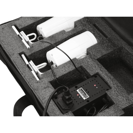 EUROLITE SB-4C Borsa Morbida con Caricatore per 4 AKKU Washlights - Illuminazione Scenografica