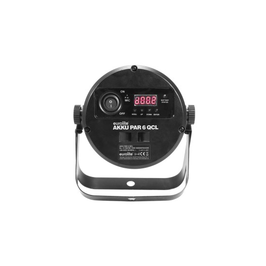 EUROLITE AKKU PAR 6 QCL - Proiettore LED Ricaricabile RGBW per Eventi e Palchi