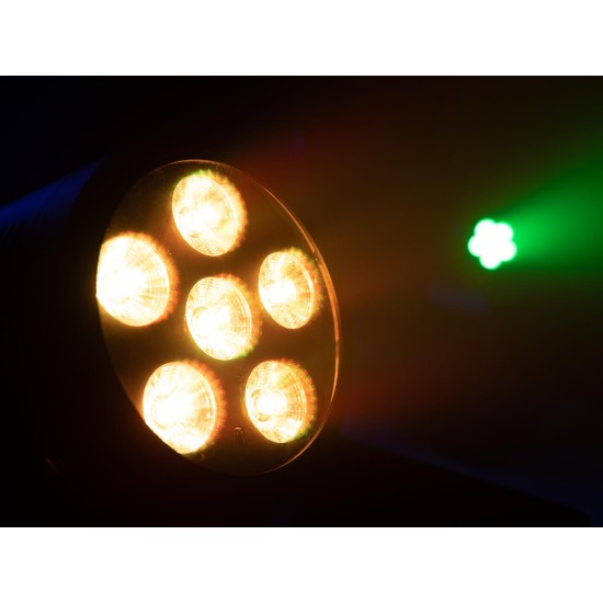 EUROLITE AKKU PAR 6 QCL - Proiettore LED Ricaricabile RGBW per Eventi e Palchi