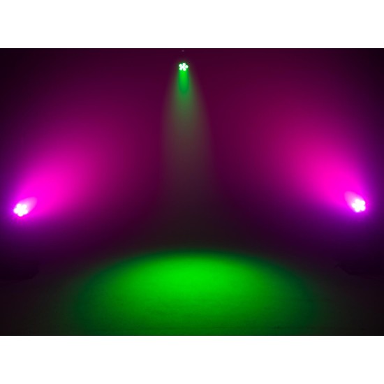 EUROLITE AKKU PAR 6 QCL - Proiettore LED Ricaricabile RGBW per Eventi e Palchi